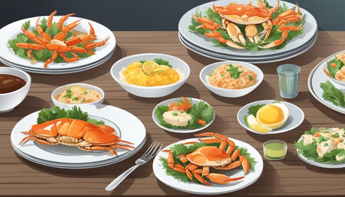 Breakfast, Lunch, and Dinner Menu for Crab Lovers
